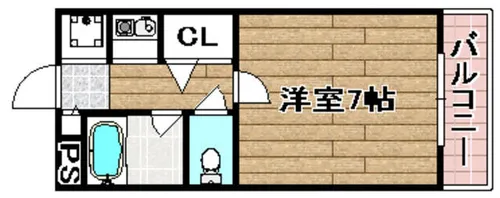 コアシティ如是【3階】の間取り