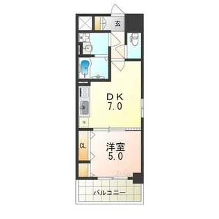 シティーコート堺駅前ロータリー【3階】の間取り