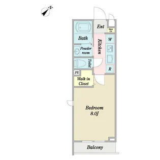 アズーリ【0201号室】の間取り
