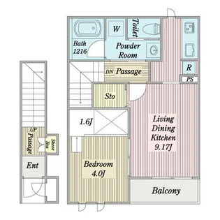 フルーク【0202号室】の間取り