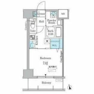 プレイズシード車道【2階】の間取り