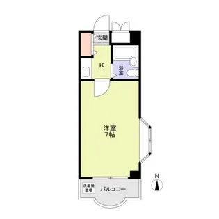 エグゼコート枚方B【204号室】の間取り