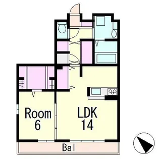 カサレリア2【2階】の間取り