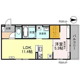 J’fort京都山科Ⅱ【3階】の間取り