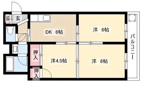 メゾン和幸【205号室】の間取り