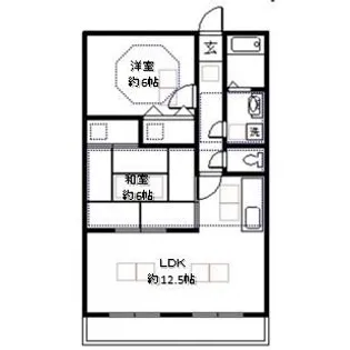 RIVER ANNE RENA(野洲市市三宅)【1階】の間取り