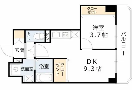 ランドマークシティ梅田東【4階】の間取り