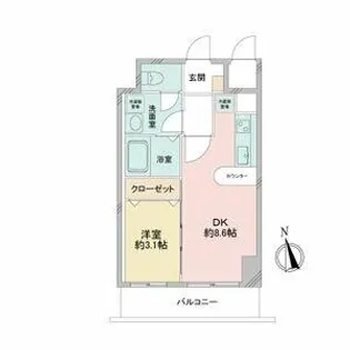 La Douceur今池【0415号室】の間取り