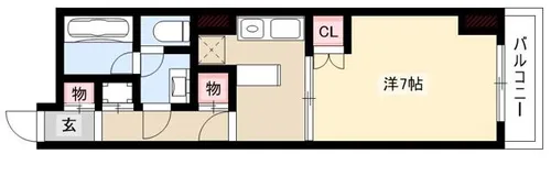 A-WING【202号室】の間取り