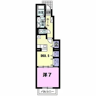 グラース21【1階】の間取り