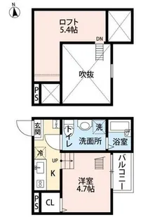 ラ・ロシェル【2階】の間取り