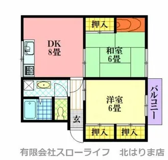 ノーブルハイム【201号室】の間取り