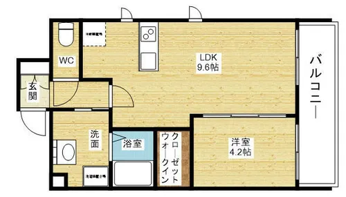 第26関根マンション【11階】の間取り