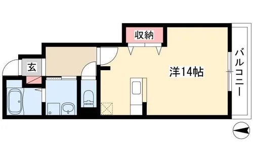 サンラフレシール【1階】の間取り