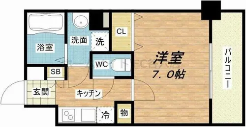 ミラージュパレス北梅田【5階】の間取り