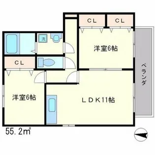 シャルマン【2階】の間取り