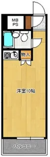 ホワイトパレス北九大前【1階】の間取り