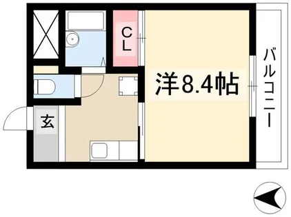 1Kの間取り画像