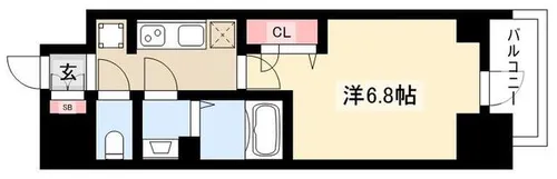 プレサンス名古屋幅下ファビュラス【9階】の間取り