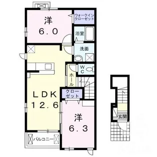 ディアコート【2階】の間取り