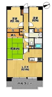 エルコンフォール新三田【502号室】の間取り