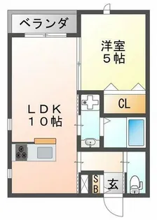 リュネ甲子園【3階】の間取り