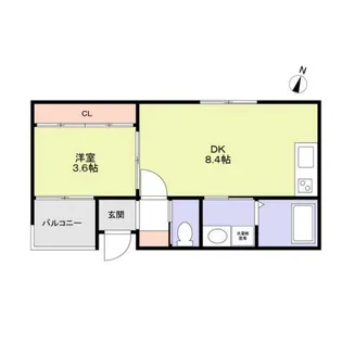 シティコート太子橋今市【3階】の間取り