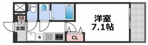 LIVIAZ OSAKA Verite【4階】の間取り