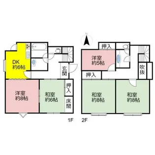 滋賀県長浜市川崎町【一戸建】の間取り