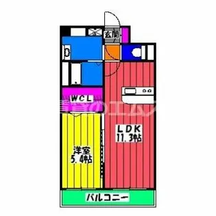 セルブ春町G-EXECUTIVE【6階】の間取り