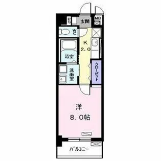 パークサイドグリーン【2階】の間取り