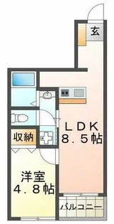 AQUA明石flap【1階】の間取り