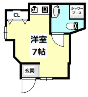シェスム正雀【1F号室】の間取り