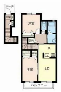 エステート今宿【2階】の間取り