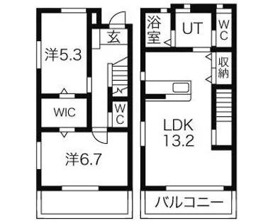 スマートテラス【1号室】の間取り