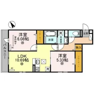 兵庫県明石市貴崎3丁目【アパート】の間取り
