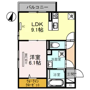 兵庫県神戸市東灘区御影中町4丁目【アパート】の間取り