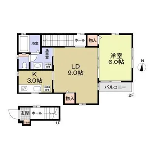 ハイツクレスト【2階】の間取り