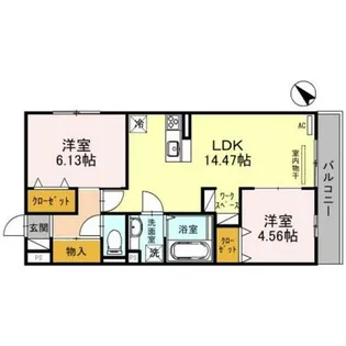 兵庫県明石市大久保町大窪【アパート】の間取り