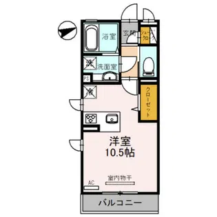アネスティー【3階】の間取り