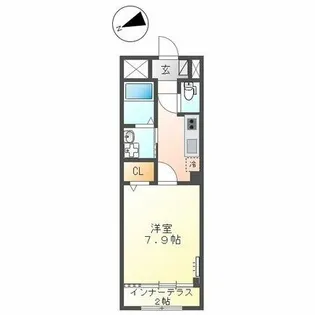 グランドソレイユ【201号室】の間取り