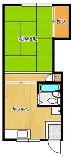 プライマリー下到津【202号室】の間取り