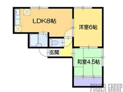 サンコーポ新光【2階】の間取り