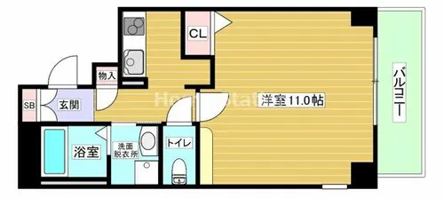 大阪府大阪市福島区吉野5丁目【マンション】の間取り