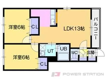 牧場壱番館【1階】の間取り