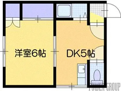 クラウドスクエア野幌【1階】の間取り