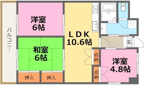 第17共立ビル【7階】の間取り