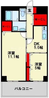 クルーズ・グラン・セレスト【8階】の間取り