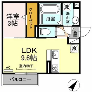 ヴィダ フェリィス三番館【2階】の間取り