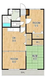 アセンブル高野【3階】の間取り